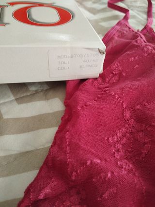 Conjunto lencería rojo OK