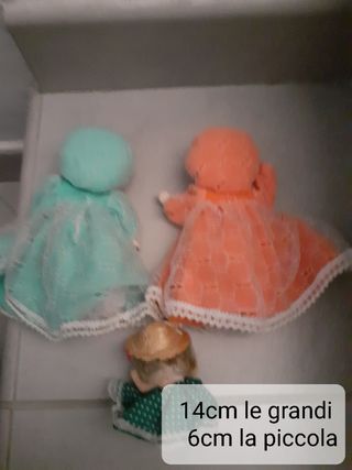 3 Bambole Porcellana Vintage
