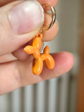 Pendientes Perro Globo 🎈 Naranja