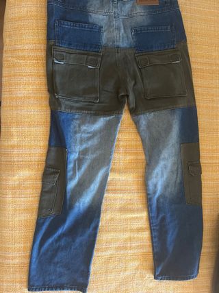 Pantalones aelfriceden S - Azul/Verde