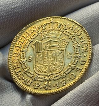 8 Escudos oro Carlos IV 1801