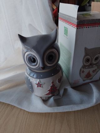 Barattolo gufo Sabrina Tenori Natale
