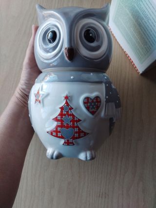 Barattolo gufo Sabrina Tenori Natale