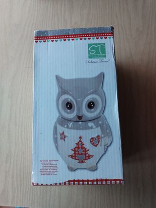 Barattolo gufo Sabrina Tenori Natale