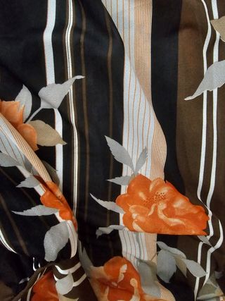 Camisa vintage flores naranja