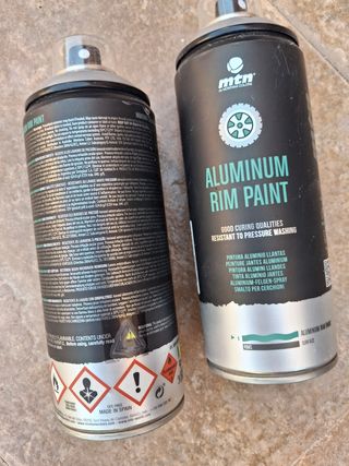 2 Pinturas spray Montana Colors Aluminio