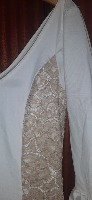 Vestido gitana blanco roto