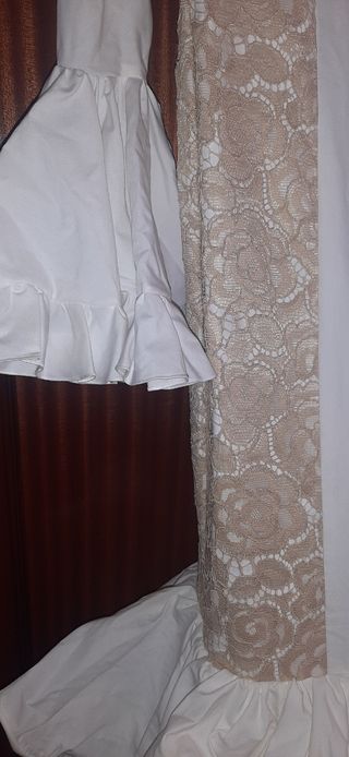 Vestido gitana blanco roto