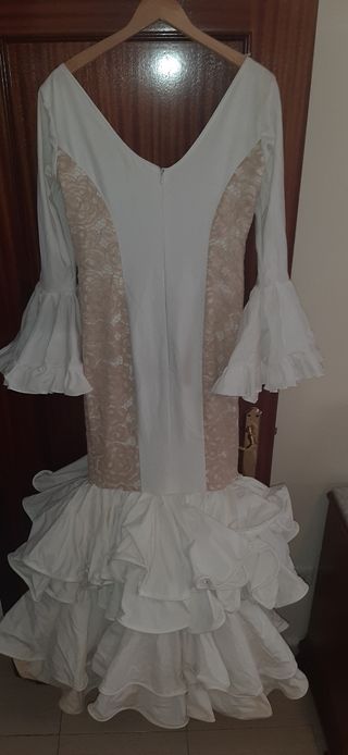 Vestido gitana blanco roto