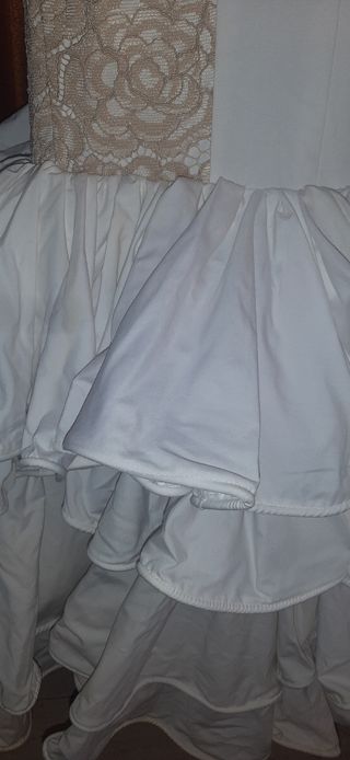 Vestido gitana blanco roto
