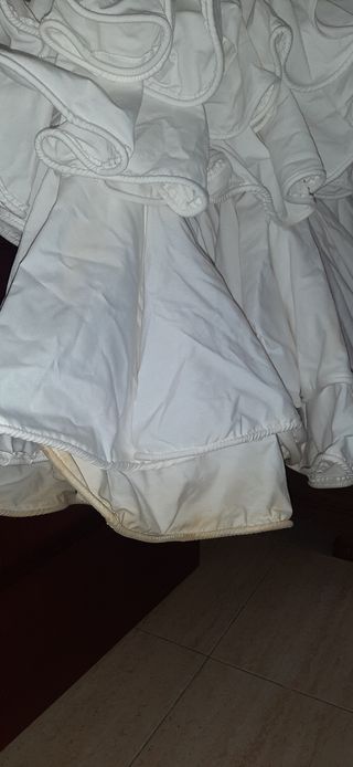 Vestido gitana blanco roto
