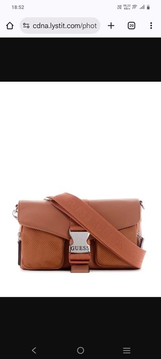 Bolso bandolera Guess marrón claro