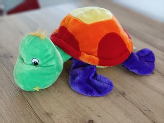 2 Peluche Tartarughe Colorate