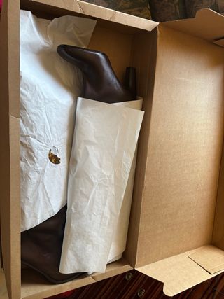 Botas Zara piel marrón - nuevas