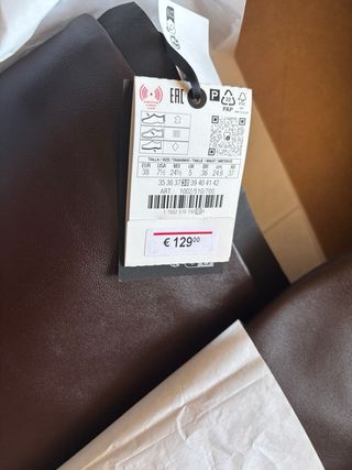 Botas Zara piel marrón - nuevas