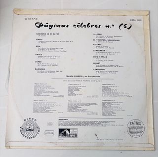 LP Clásico: Páginas Célebres Nº6