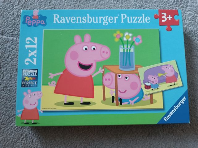 Puzzle Peppa Pig Ravensburger 2x12