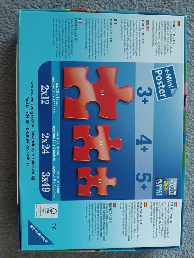 Puzzle Peppa Pig Ravensburger 2x12