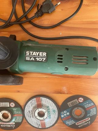 Amoladora radial + 3 discos