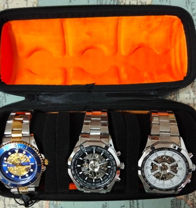 3 relojes Curren & Winner