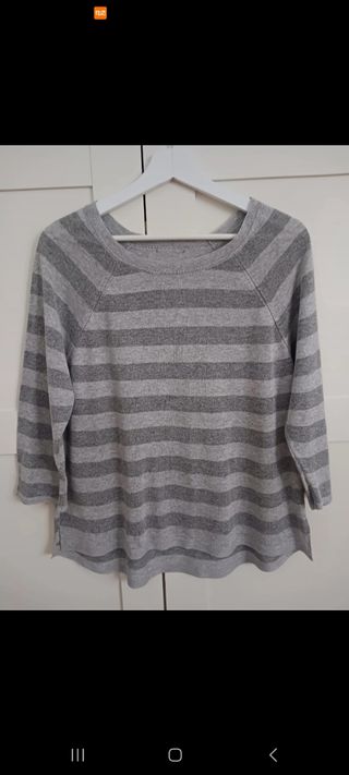 Jersey rayas gris 
