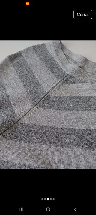 Jersey rayas gris 