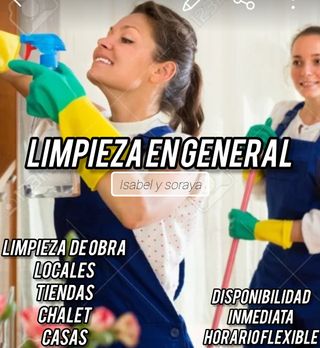 LIMPIEZA, EN GENERAL (Mínimo 3 horas)