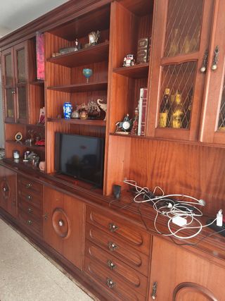 Librería madera maciza vintage
