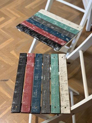 2 Sillas plegables de madera