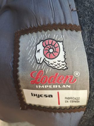 Abrigo Loden gris hombre