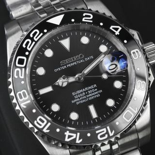Seiko Mod GMT Bruce Wayne
