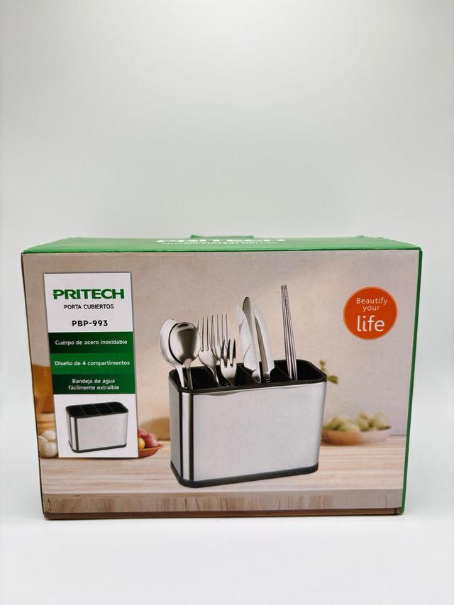 Escorredor de talheres em aço inox