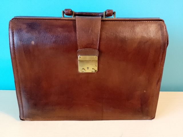 Valigetta vintage in pelle