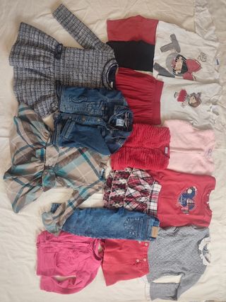 Lote ropa niña inviernos talla 98