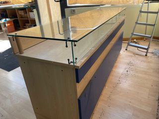 Mostrador cristal madera - mostrador tienda