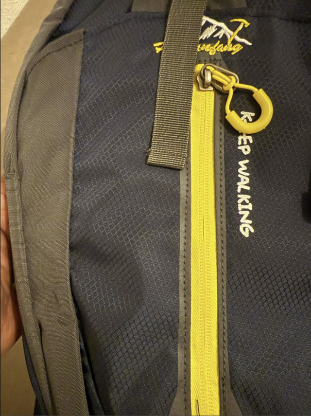 Mochila Trekking 40L - Azul/Amarilla