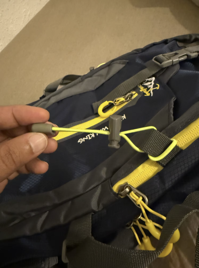 Mochila Trekking 40L - Azul/Amarilla