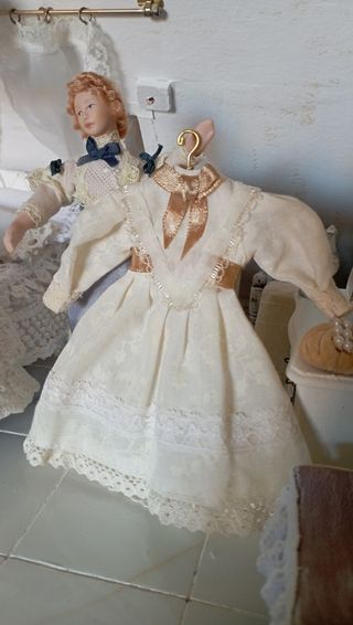 Vestito bambola 1:12 shabby chic
