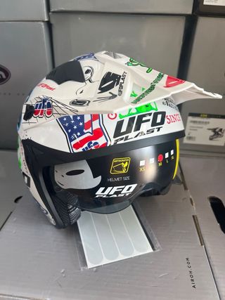 Casco moto M trial UFO Jet 