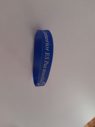 Pulsera azul Paz Mundial