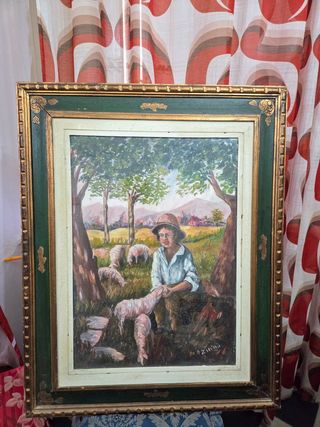 Quadro olio Antonio Zinno - Pastorale