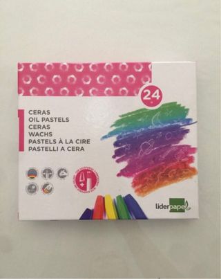 Caja ceras de colores