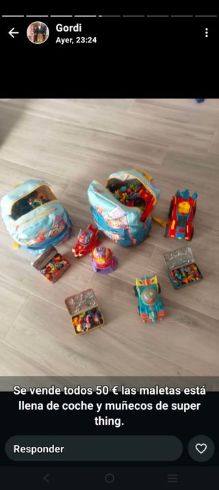 Super things - 2 mochilas juguetes