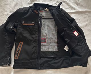 Chaqueta moto LS2 Bullet negra, talla M con Cer. A