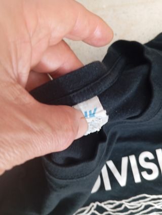 Camiseta vintage Joy Division de algodón 100%