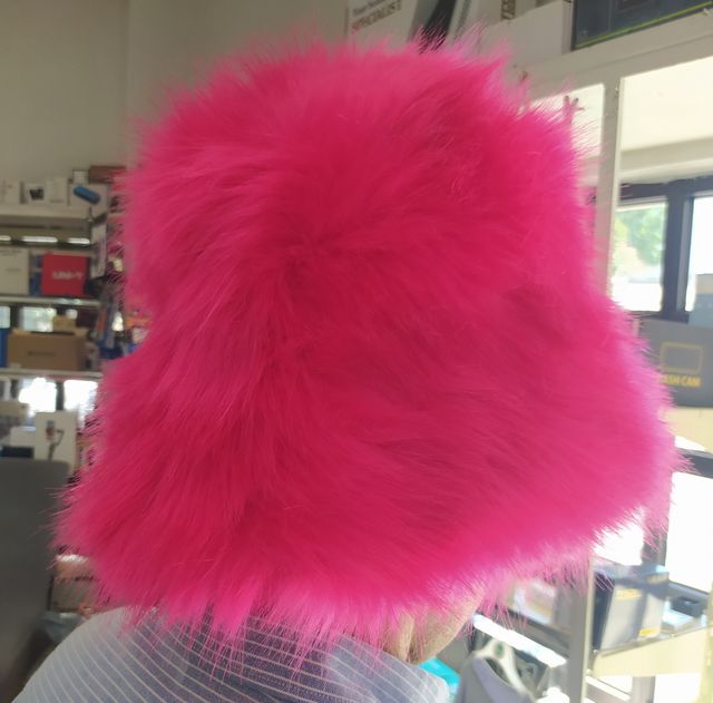 Boina de inverno rosa - elegante