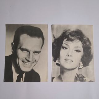LOTE DE 7 POSTALES ANTIGUAS DE CINE AÑOS 60 