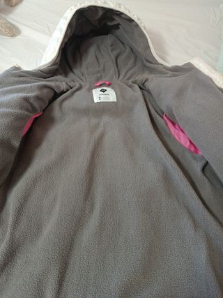 Chaquetón rosa y blanco - Talla 11-12
