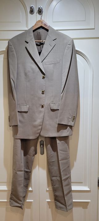 Traje beige Ermenegildo Zegna t50 italiana