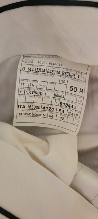 Traje beige Ermenegildo Zegna t50 italiana